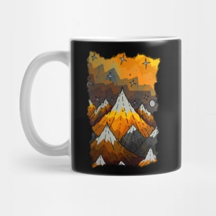 Star gold peaks Mug